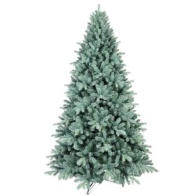 Artificial 7.5ft Blue Green Tint Christmas Tree With 2148 PE/PVC Mixed Branch Tips, Memory Wire+iron Wire, Hinged Premium & Foldable Base For Ind (Option: defaulttitle)