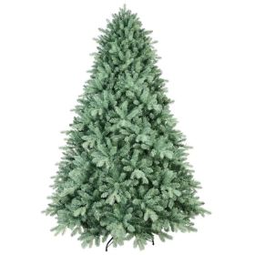 Artificial 7.5ft Blue Green Tint Christmas Tree With 2908 PE/PVC Mixed Branch Tips, Memory Wire+iron Wire, Hinged Premium & Foldable Base For Ind (Option: defaulttitle)