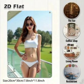 CIFbuy Bikini Girl Wall Art, Halloween Decor & Christmas Gift, Vintage Pinup Poster For Home Bar Cafe Garage, Sexy Retro Room Decor TikTok, TikTo (Option: defaulttitle)
