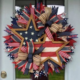 1 pc 250th anniversary of American independence, bald eagle commemorative wooden plaque, home porch decoration, wooden hanging board (Color: 32, size: 20*20*0.5cm)