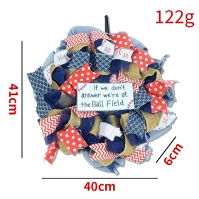 1PC Wooden tags for Independence Day, patriotic American homes, rural areas, wooden walls, door decorations, wooden crafts (Color: 120, size: 40*40*0.5cm)