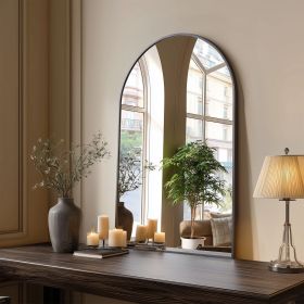 Bathroom Wall Mirror, Metal Frame Vanity Mirror for Bedroom, Entryway, Living Room (Color: black, size: 36"L x 24"W)